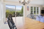 Dining table seats 8, Mountain Views
